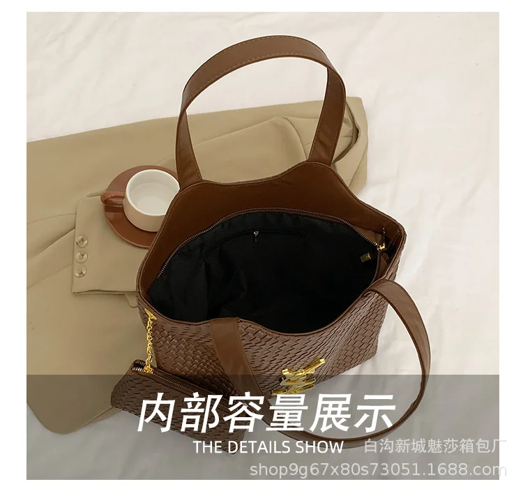 2024 Wholesale New Large Capacity Tote Handbag High Quality Leather   H47eb018a7e754611a6550c14e7c34c6cX 