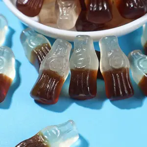 Fruit-Flavored Office Casual Food Juice Gummy Snack with Coated Decoration OEM Packaging in a Bag