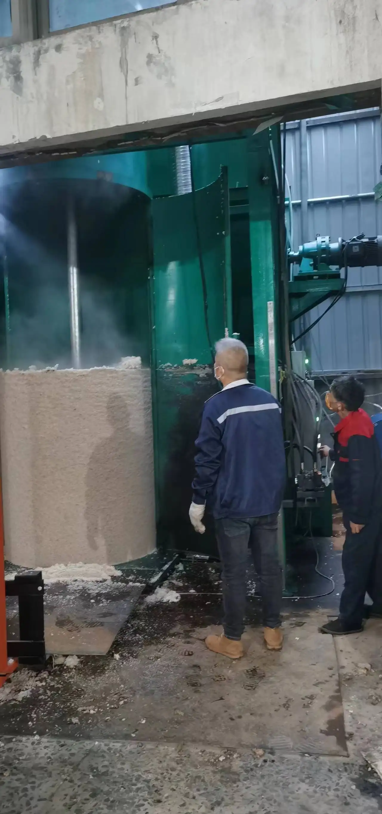 Semi Automatic Polyurethane Foam Rebonding Block Making Machine Manual Mattress Foam Making Machine