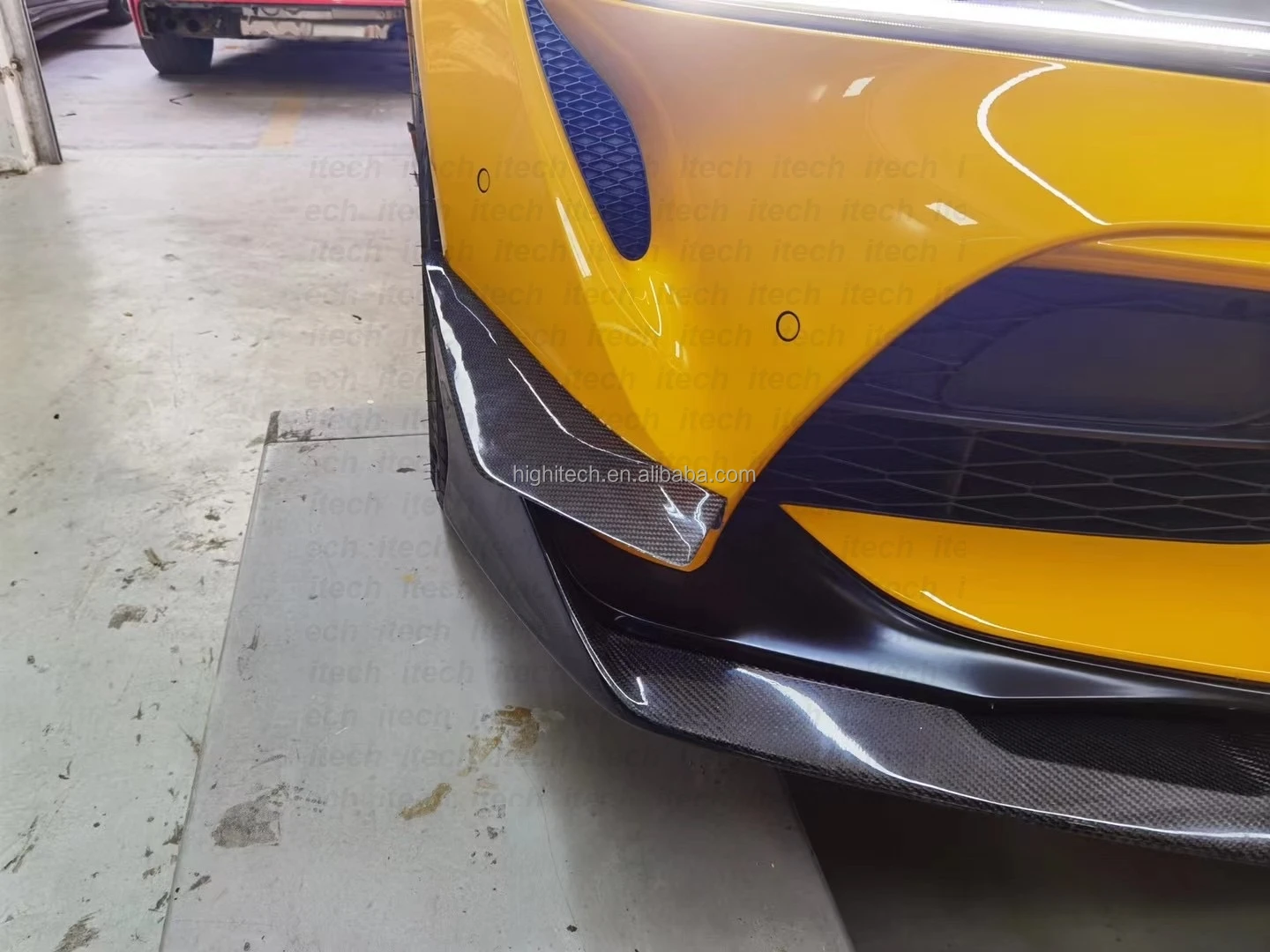 Fit For Toyota Supra A90 20192021 Carbon Fiber Front Bumper Lip