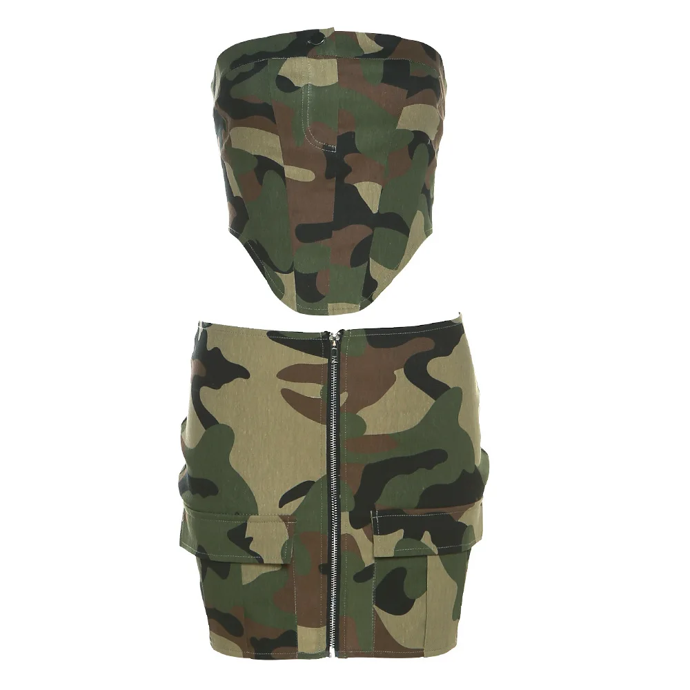Shop Our Hot Sale Summer Women's Sexy Camouflage Skirt Set Shop Our Hot Sale Summer Women's Sexy Camouflage Skirt Set
