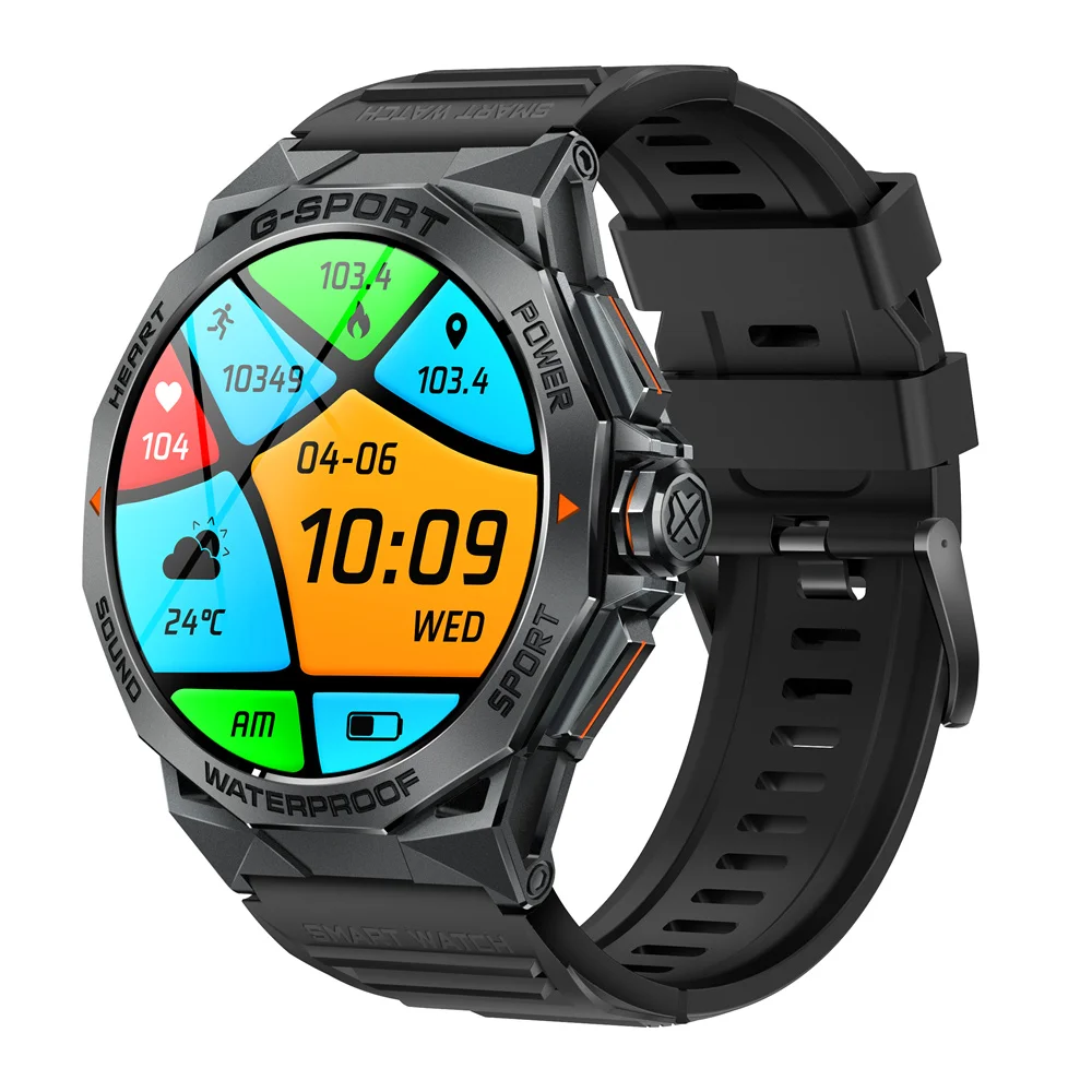 IP68 Waterproof Reloj Inteligente Para Hombre 2024 Smart Watch Round  Display Smart Wotch Super Dust Proof Smartwatch for Men