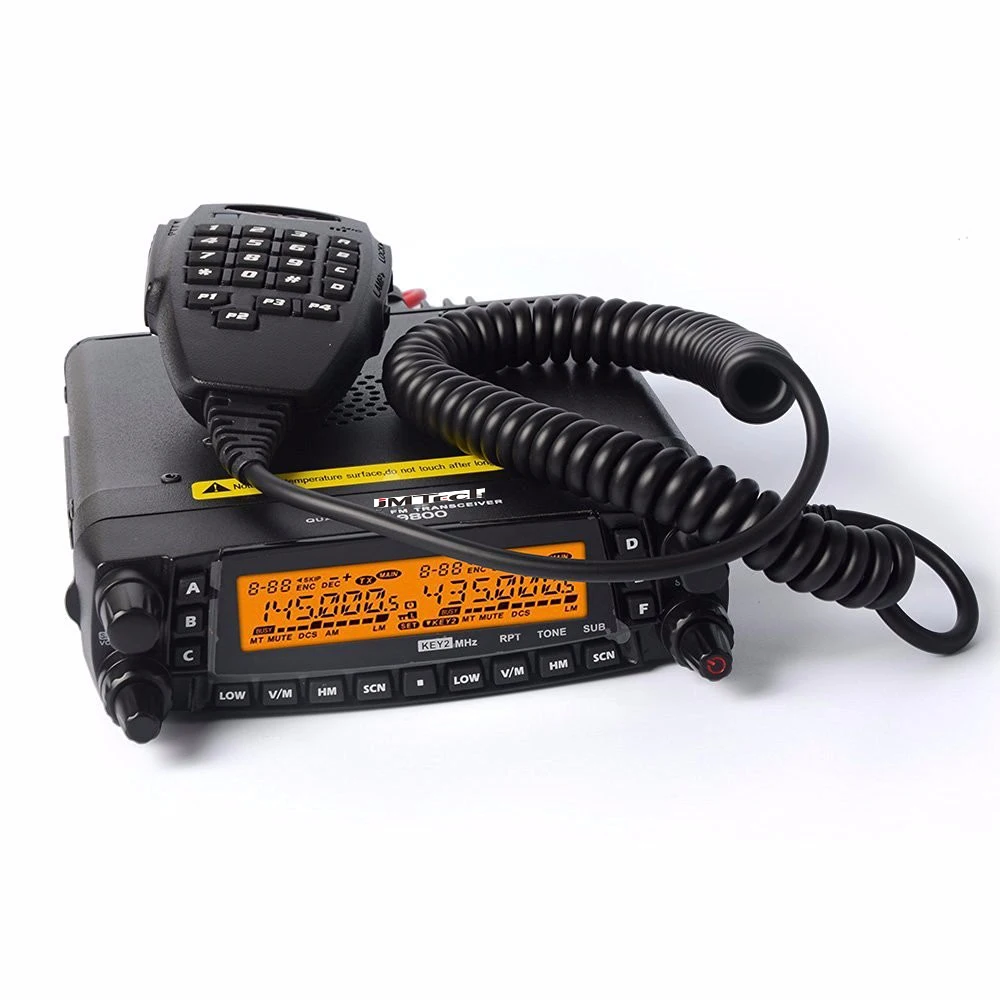 Wholesale Long distance 100km cb radio walkie talkie 50W quad band car  intercom 809 channels radio station Cross band Repeater TH9800 From 
