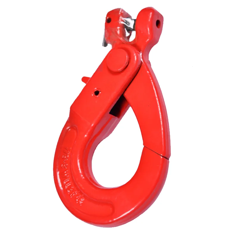 G80 Forged Alloy Steel Clevis Type Self Locking Hook Para sa Chain Sling