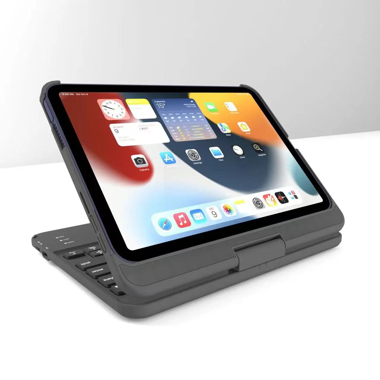 Heavy Duty Rugged Tablet Case Wireless LED 360 Degree Rotating Kickstand  for iPad Mini6 2021 A2567 A2568 A2569 Full