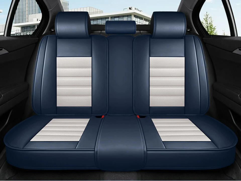 JMTBNO Luxury PU Leather Full Set Car Seat Covers For Nissan Titan - Front & Rear, Bucket Seats - View #2