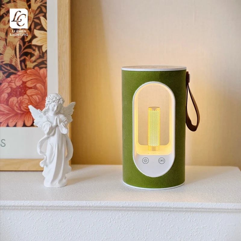 P3111TA Minimalist LED Table Lamp with Camping Portable Wireless Charging Modern Wireless Table Light