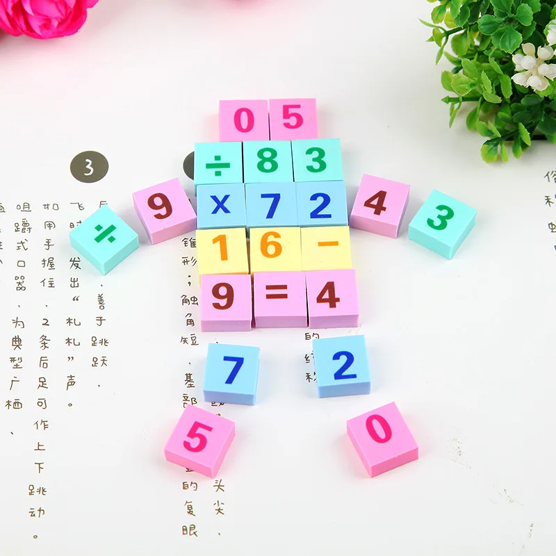 Number Eraser Operation Symbol Primary School Stationery School Supplies Kindergarten Prize Eraser