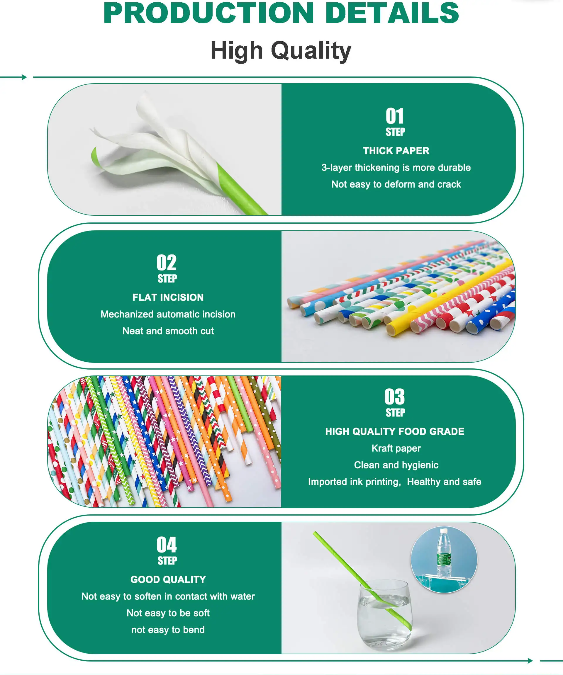 Disposable Biodegradable Cheap Straw Colorful Drinking Customized Paper Straw Wholesale Straw Eco Friendly