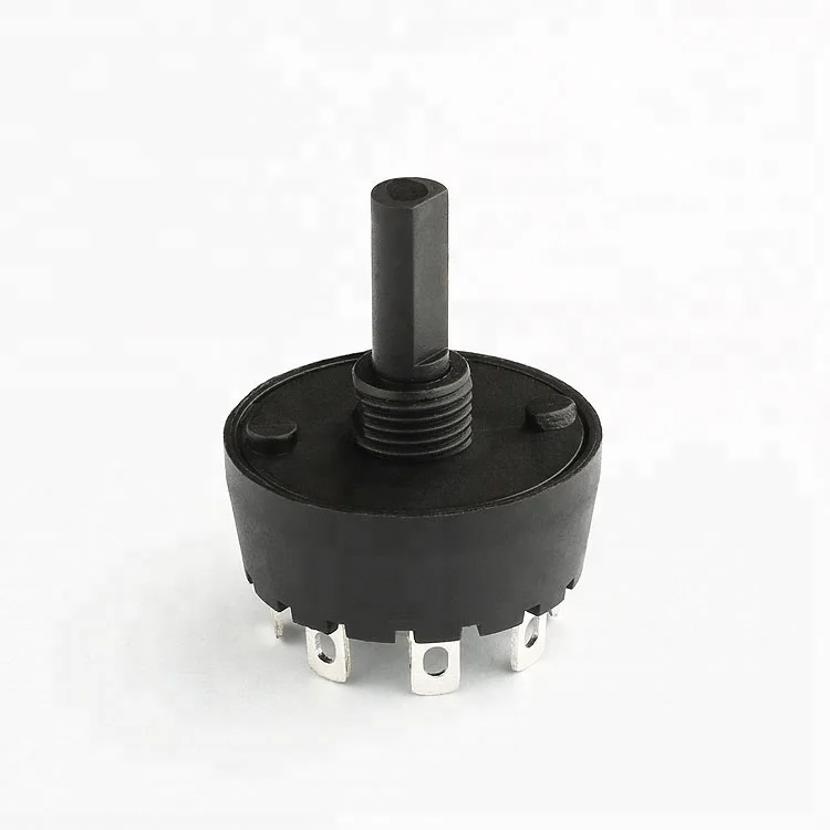 7 position rotary switch with ip55 5 pin rotary volume switch