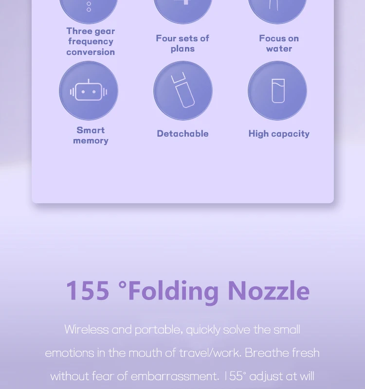 Ashmore Rechargeable Water Dental Cordless Mini Cleaner Electric