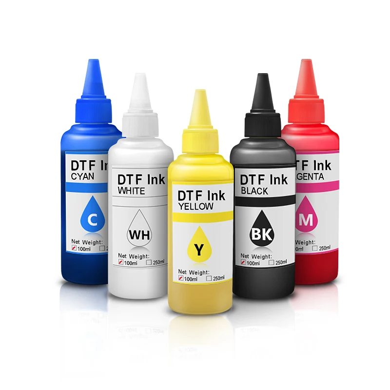 Kit Encre DTF 100 Ml + Poudre 500 G - Pour Imprimante Epson DTF - Neuf