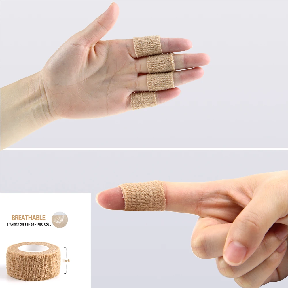 1 Pcs Printed Sports Knee Protector 4.5m Medical Therapy Elastic Bandage Colorful Self Adhesive Wrap Tape for Finger Joint Pet