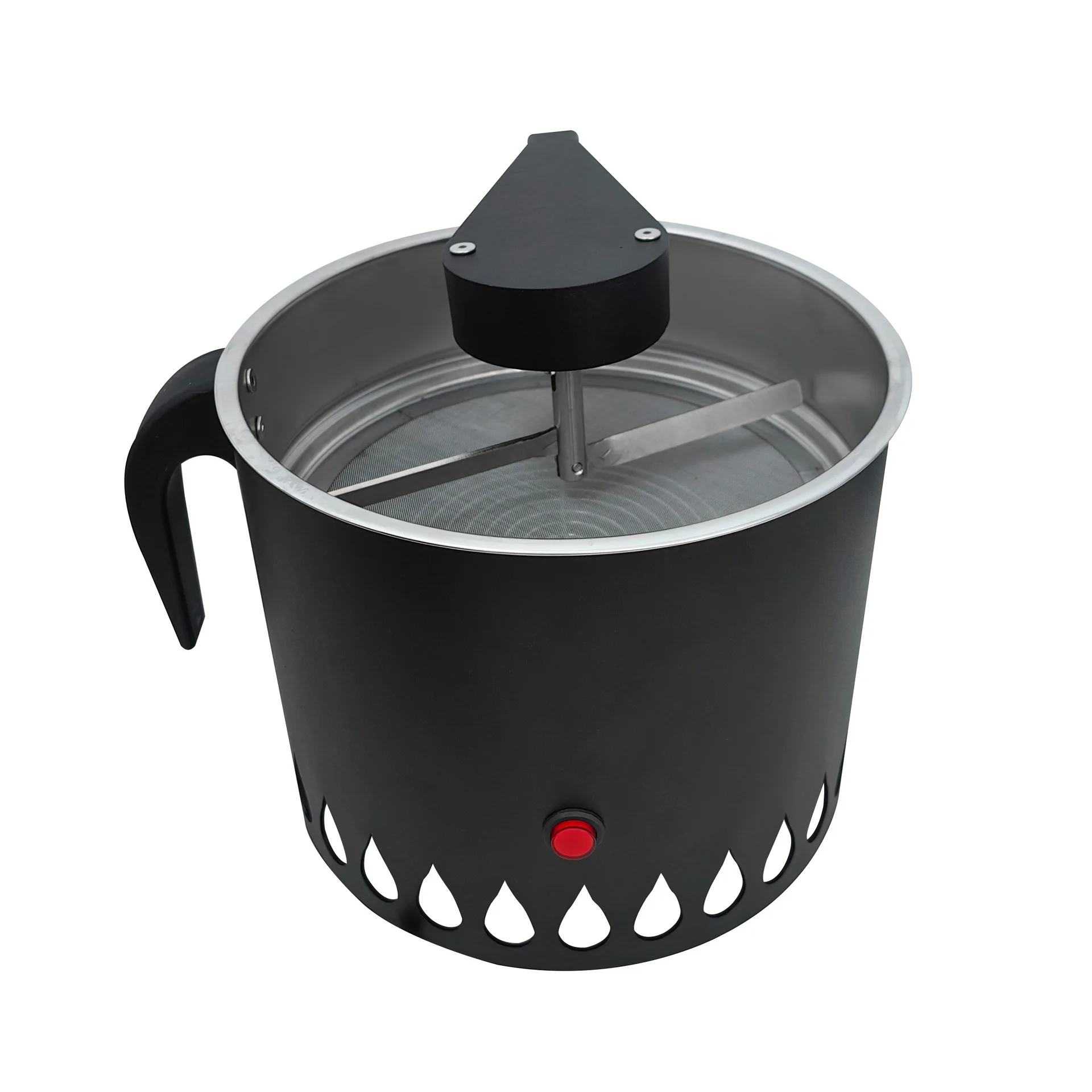 Stainless Steel Coffee Bean Cooler & Roaster 600g Capacity Electric Machine with Rotating Feature for Home and Cafe Use