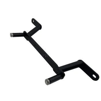 Black Metal Support Brackets, Heavy - Duty Mechanical Mounting Frame Parts