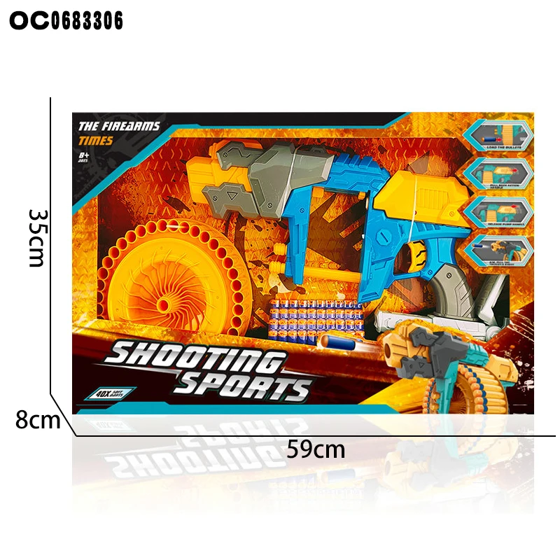40 Rounds Soft Bullet Revolver Toy Guns and Practice Shooting Games for Adults