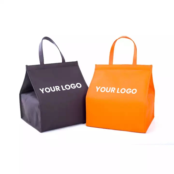 Высококачественная изолированная сумка-холодильник для вина с логотипом заказчика, Нетканая портативная Изолированная Термосумка для ланча, Термосумка для доставки пищи