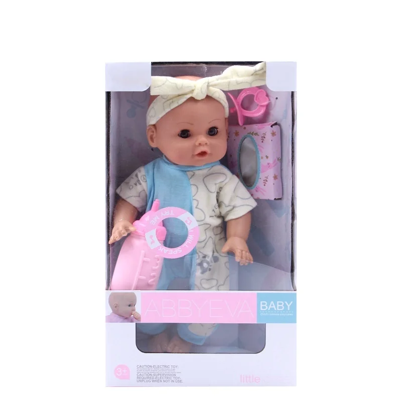 Berbesa - Mini robe rose nouveau-né, toquilla 27 cm. Boîte.(2502R