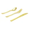 Disposable gold knives 25 pieces