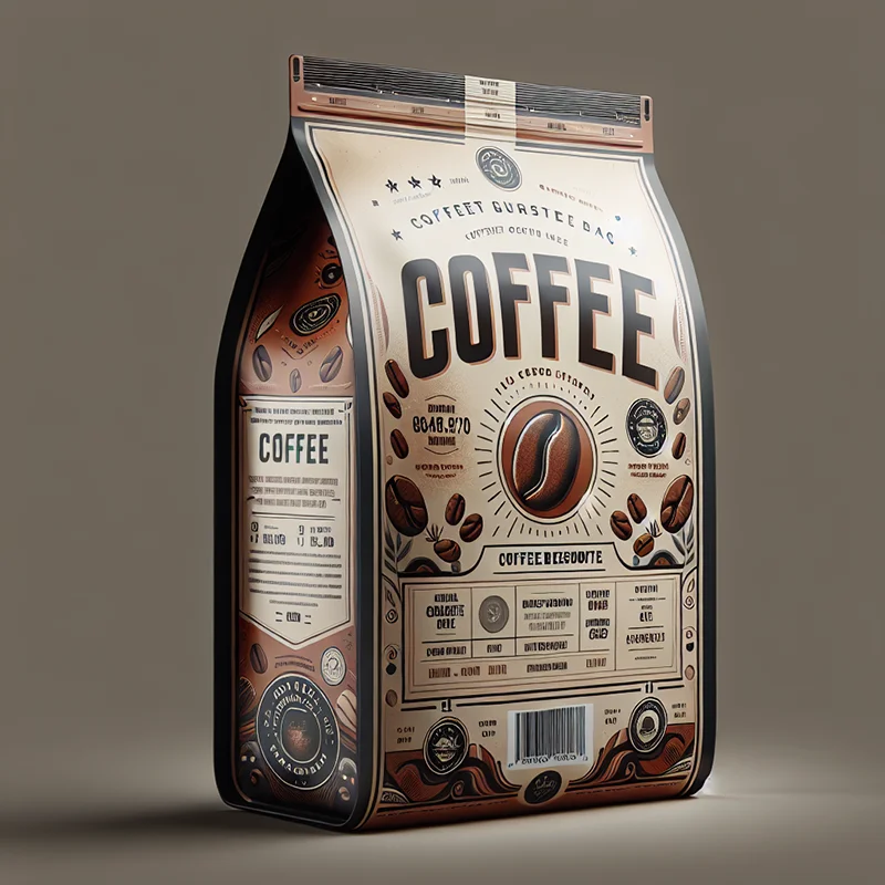 Custom Printing Biodegradable Matt Plastic Flat Bottom Reusable Coffee Bags With Valve And Zipper