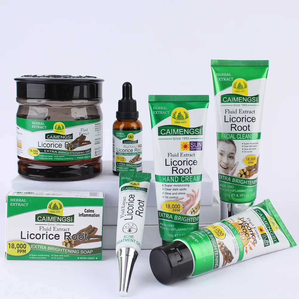 Private Label Organic Vegan Licorice Root Serum Whitening Lightening