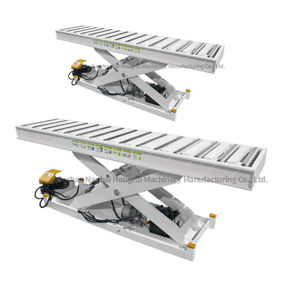 1000kg Foot Control Hydraulic Screw Lift Platform Carrier Tools Carry Panel Go Up And Down Mobile Hydraulic Lift Table