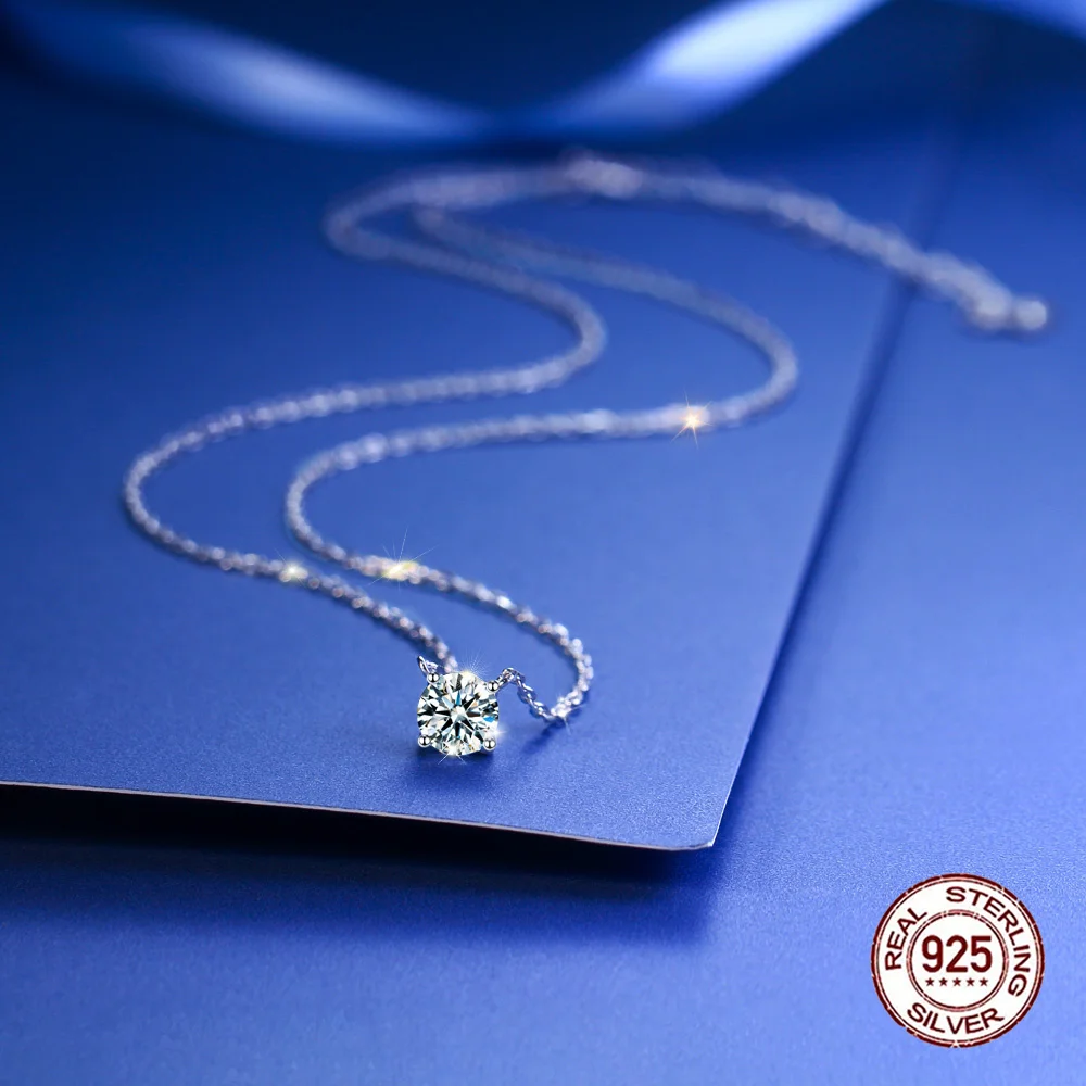 Chic Jewelry - 4 Prong Setting 925 Sterling Silver Pendant