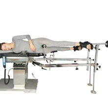 Multi-functional orthopedic perspective traction frame C-arm electro-hydraulic operating bed