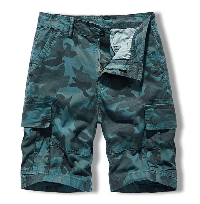 New Hot Camouflage Loose Cargo Shorts Men Cool Summer Camo Short Pants Outdoor Cargo Shorts
