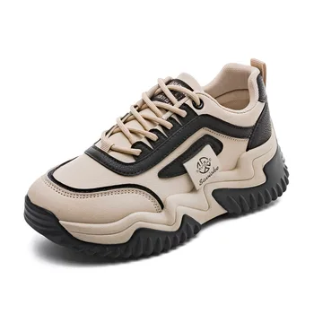 Spring new versatile thick sole height increasing sports and leisure white board shoes Spring and Autumn women's style