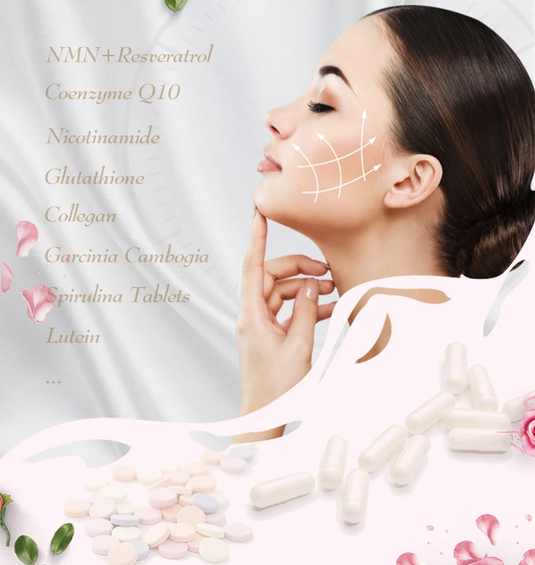 OEM Brand Beauty Support Anti Aging NMN 500mg Supplements Capsules