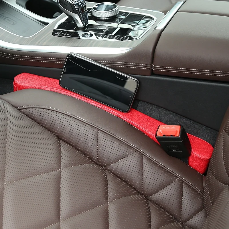 Car Seat Gap Filler, PU Leather Auto Crevice Catcher Drop Blocker