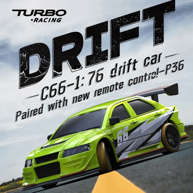Turbo Racing C66 1:76 Scale RC Drift Car - Proportional Control