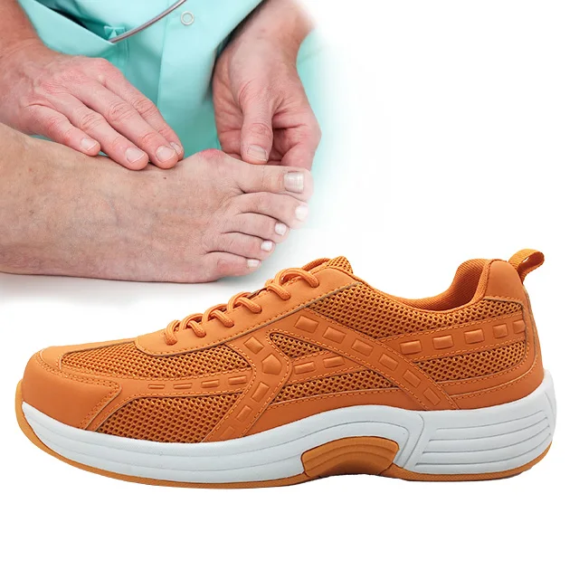 Medical Ortho Sneakers JIEJU Anti-Odor Atest Arrival Black Wide