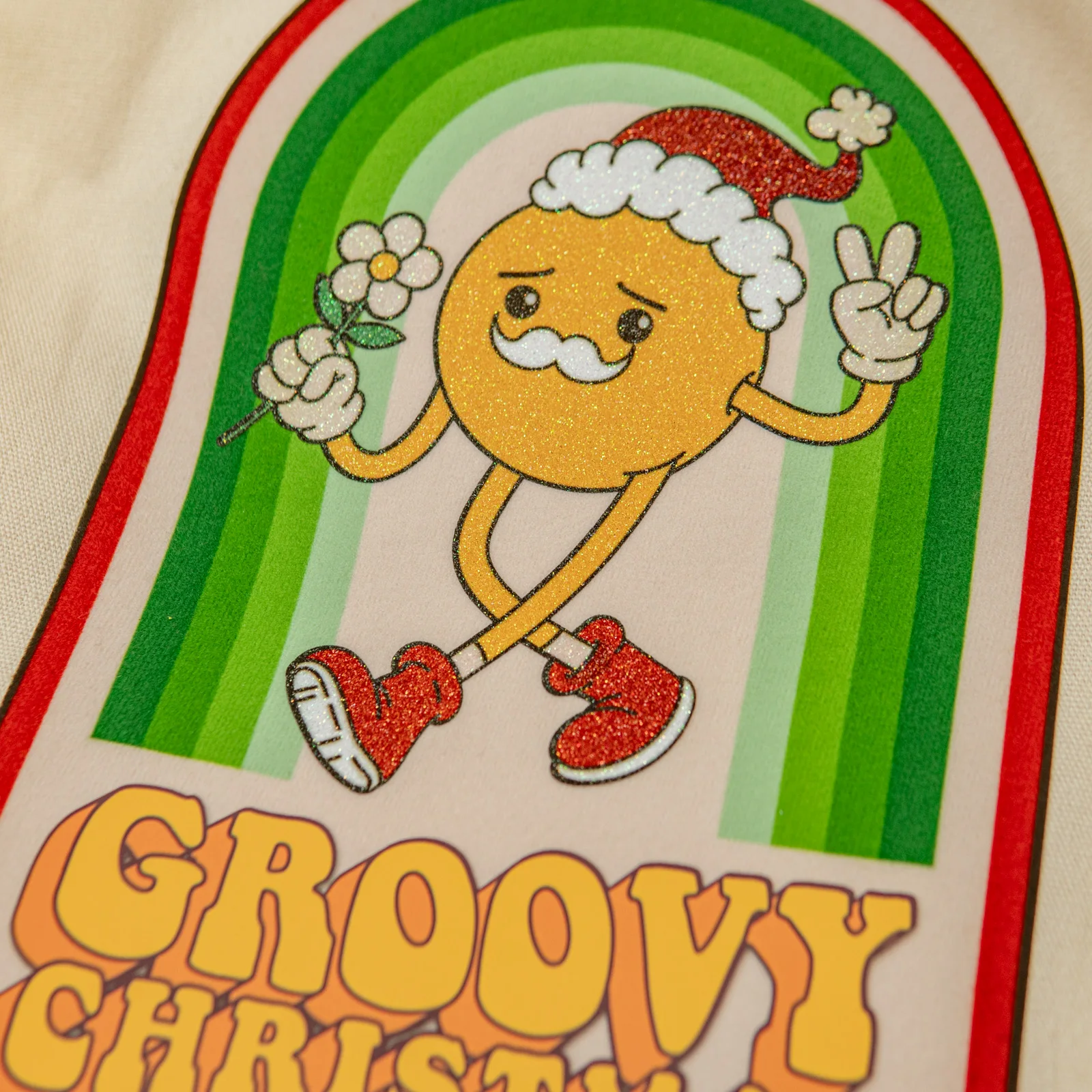 EYD  Christmas Custom logo Designer Chenille Embroidery Rhinestone Iron on Patches 3d Silicone Printing Bulk Heat Transfer