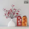 Sake barrel vase, large winter aster, one branch
