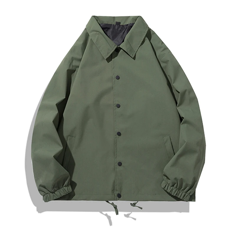 Blank es Jacket Leisure Outer Clothing Spring Windbreaker Lapel Collar Man's Jackets mens_voghion.com