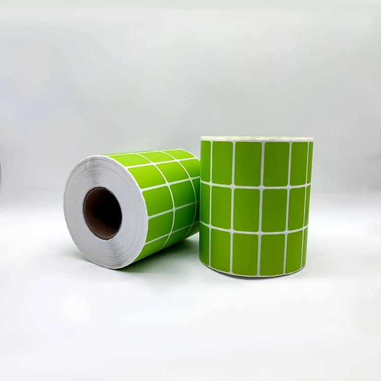 Waterproof PP Label 32mmx19mm 5000 Pieces White Label Synthetic Roll Inkjet Coated Glossy Synthetic PP Synthetic Label Roll factory