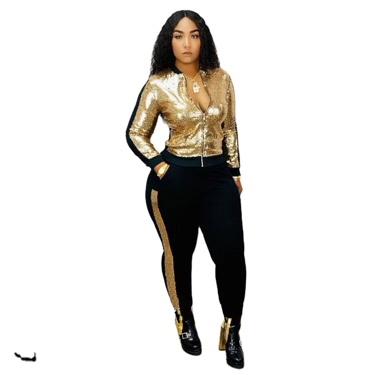 glitter tracksuit womens