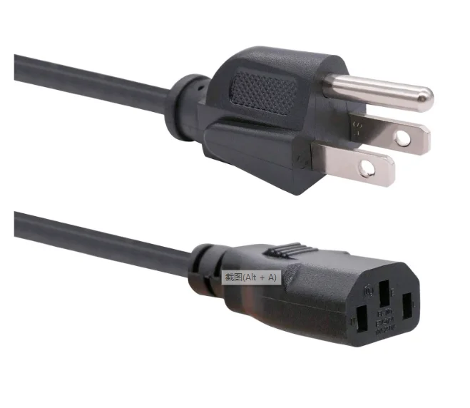 Monitor Tv Power Extension Cord 3 Prong 10a 250v 18 Awg Ul Certified Replacement Cable For Vizio