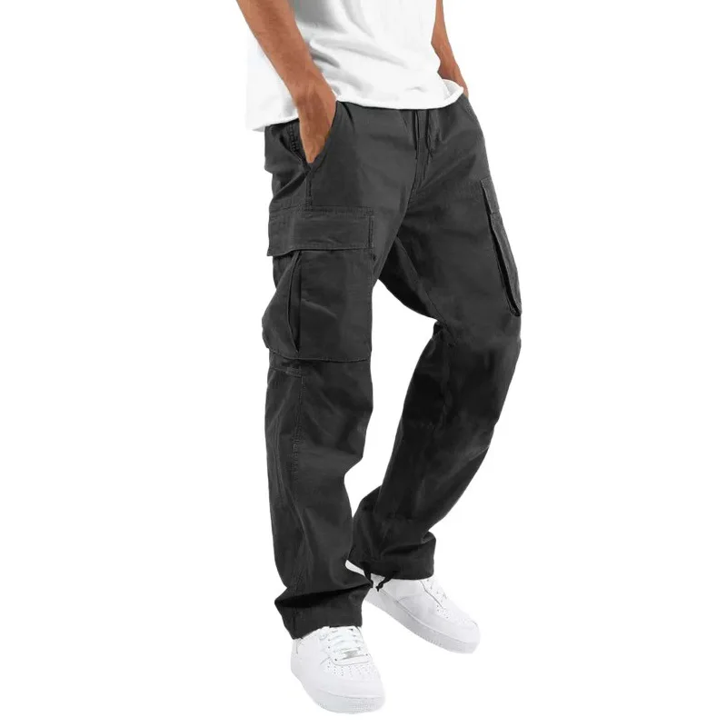 New Streetstyle Men's Cargo Pants Drawstring Multi Pocket