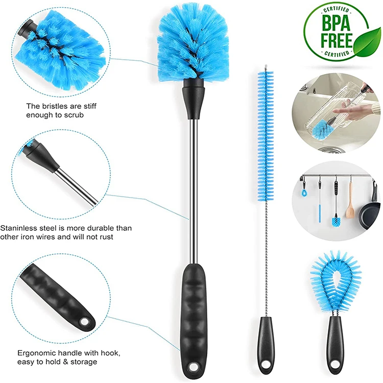 Bottle Brush Large Container Long Handle Purified Water Bucket Keg