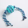 Short rope bite ball Blue