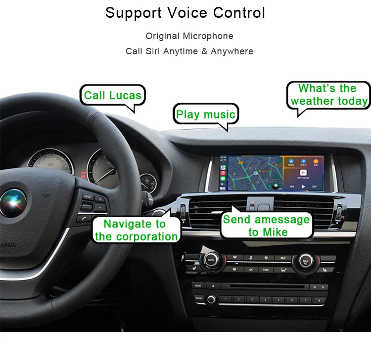 Android Auto Multimedia Video Interface Built-In YouTube  F10 F30 Apple Carplay Module NBT for BMW 2013-2018