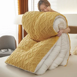 Luxury Thickened Warm Skin Friendly Comfortable Quilt for Autumn and Winter Fur Quilt