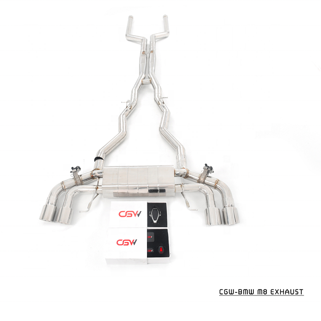 Growling Sound Stainless Steel 304 or Titanium Performance Exhaust Muffler for BMW F91 F92 F93 M8 4.4T Catback with Valves