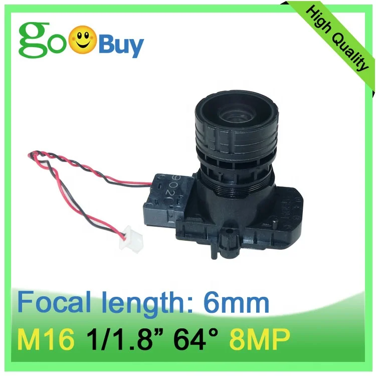 4K HD 6mm M16 Lens 8MP High Resolution Lens for CCTV Camera Night Vision  Ball Machine Camera Fixed Lens