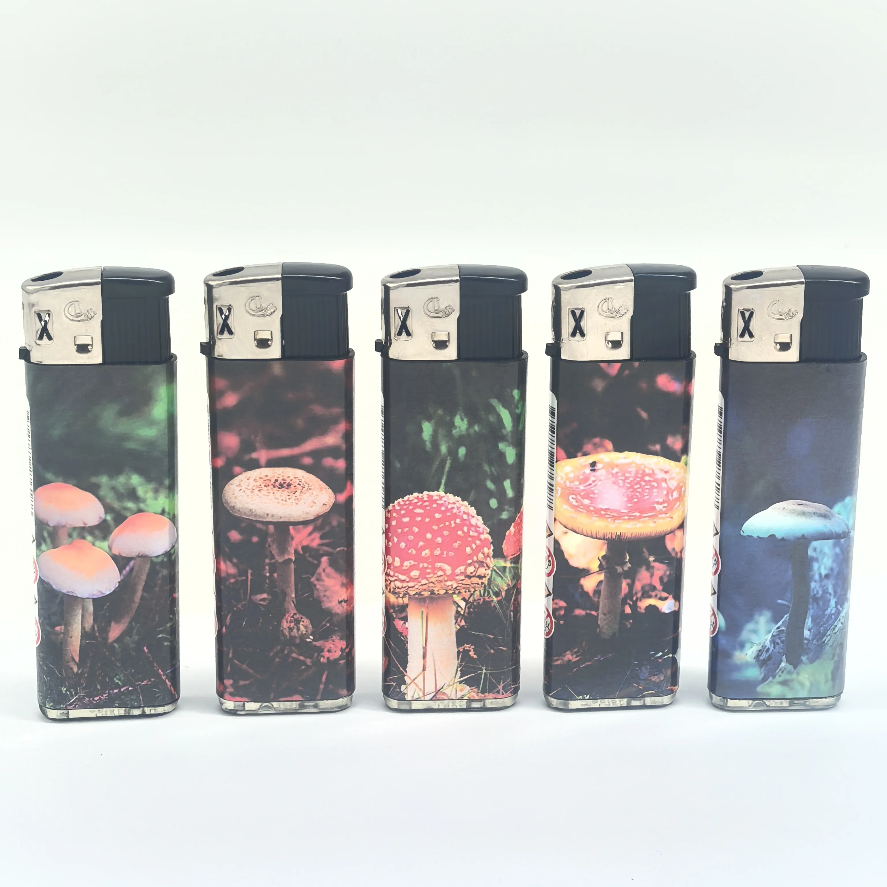 Electronic Refillable Recyclable Gas Lighter with Smoke Watch Convenient Refill Valve