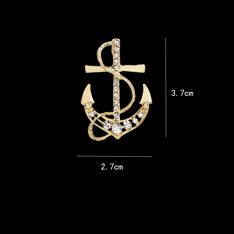 AGOUNOD Anker-Brosche Für Herren – Revers-Nadel, Schmuck Für Anzug & Hemd