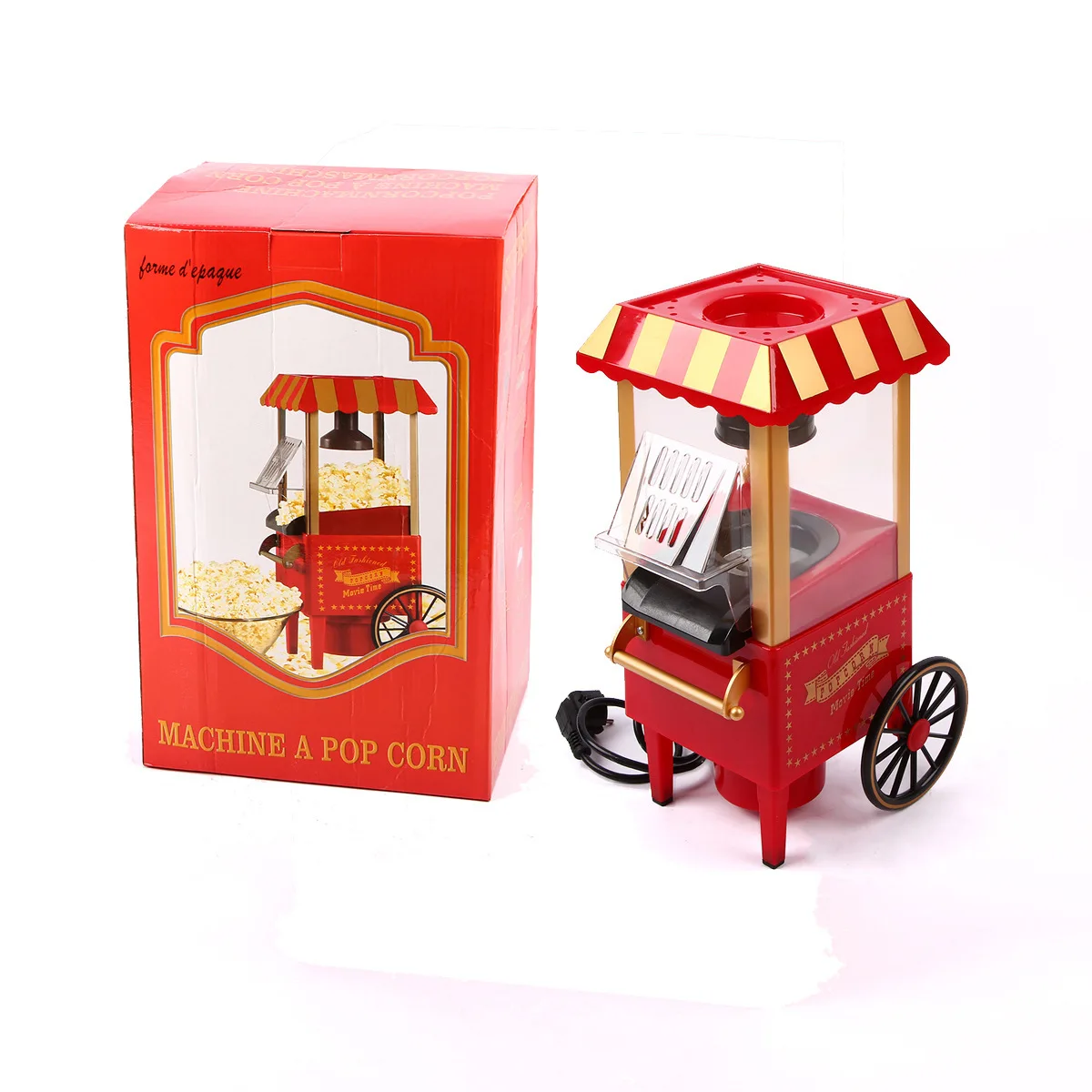 Red popcorn machine, Pop Corn Maker, Party Time